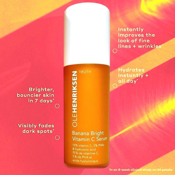 Ole Henriksen Set—Banana Bright Vitamin C Serum (7mL) & Eye Cream (3mL) *NIB* - Picture 5 of 9